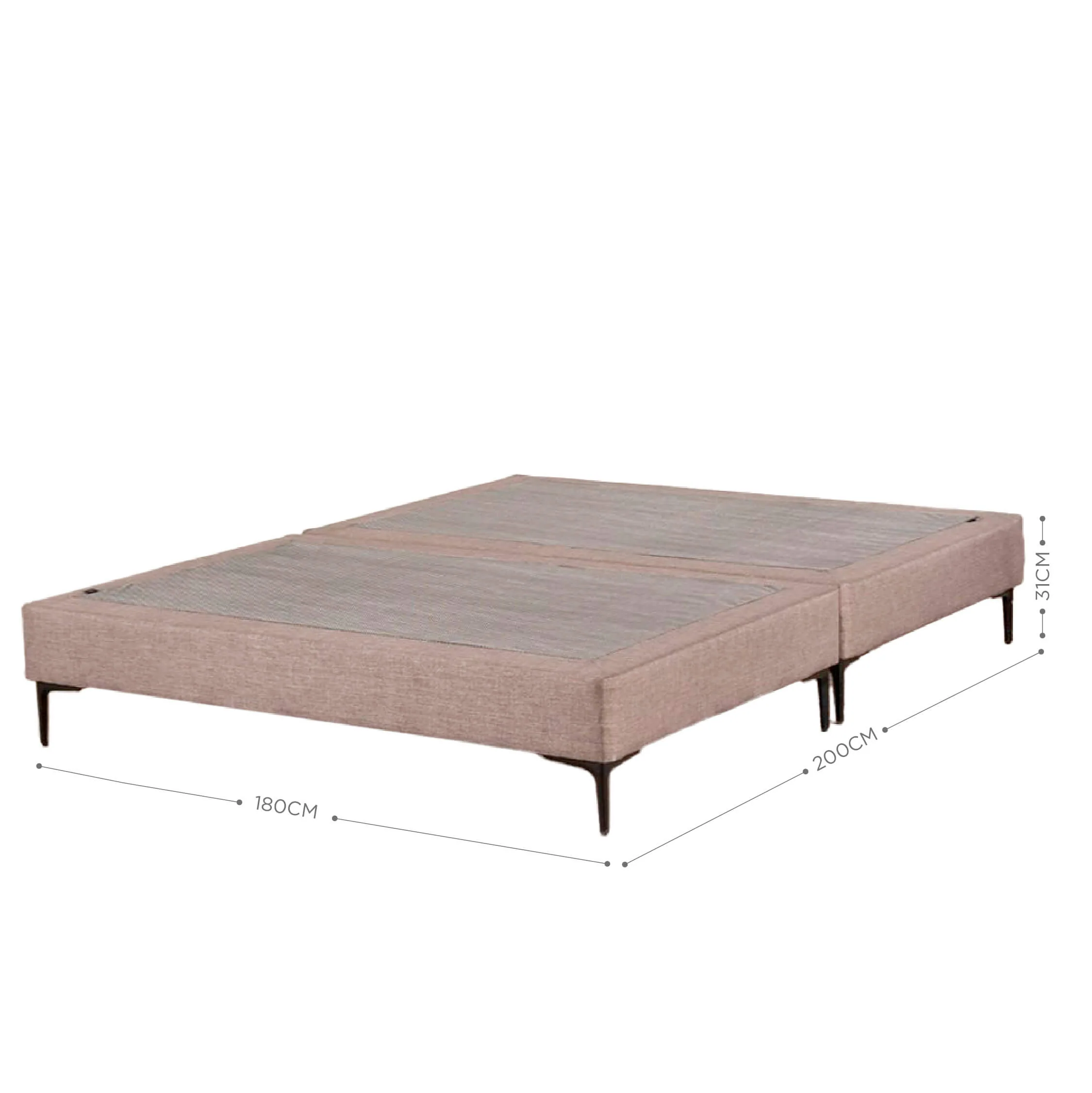 Base Europea King 180x200cm Taupe - Image 5