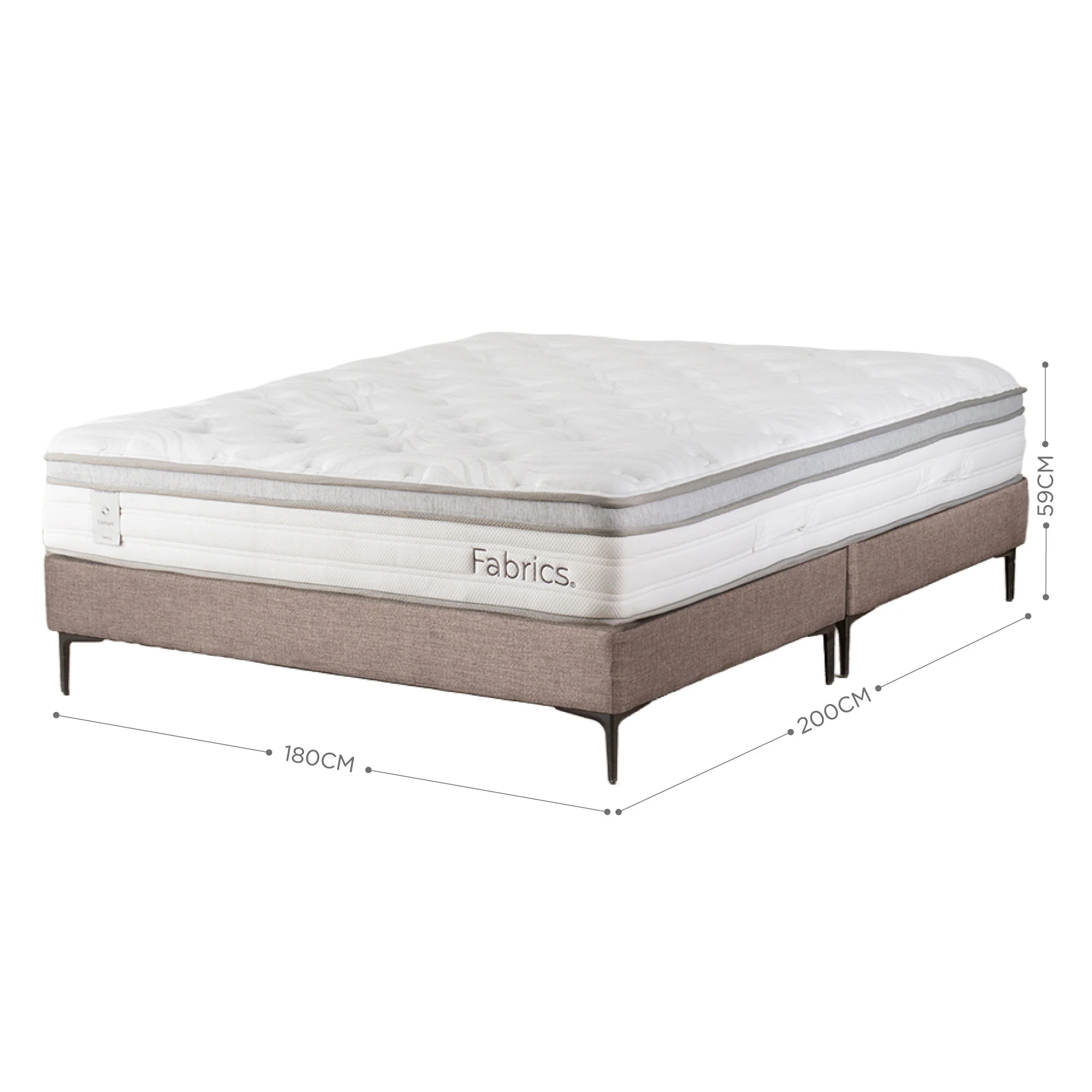 Cama Element King 180x200cm Taupe - Image 6