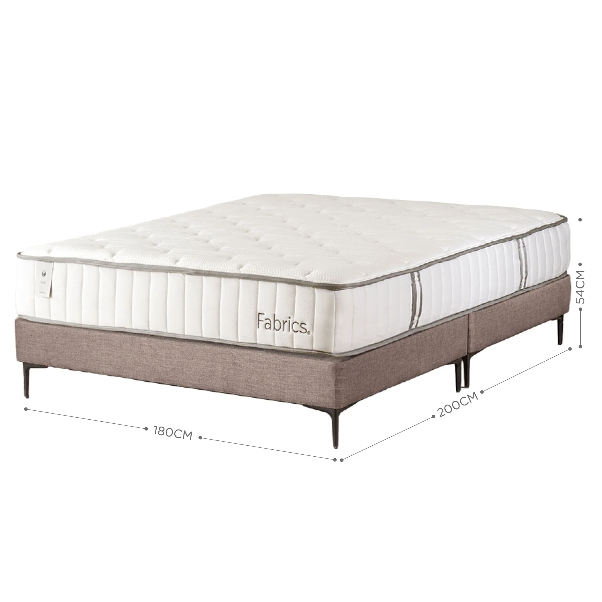 Cama Icon King 180x200cm Taupe - Image 6