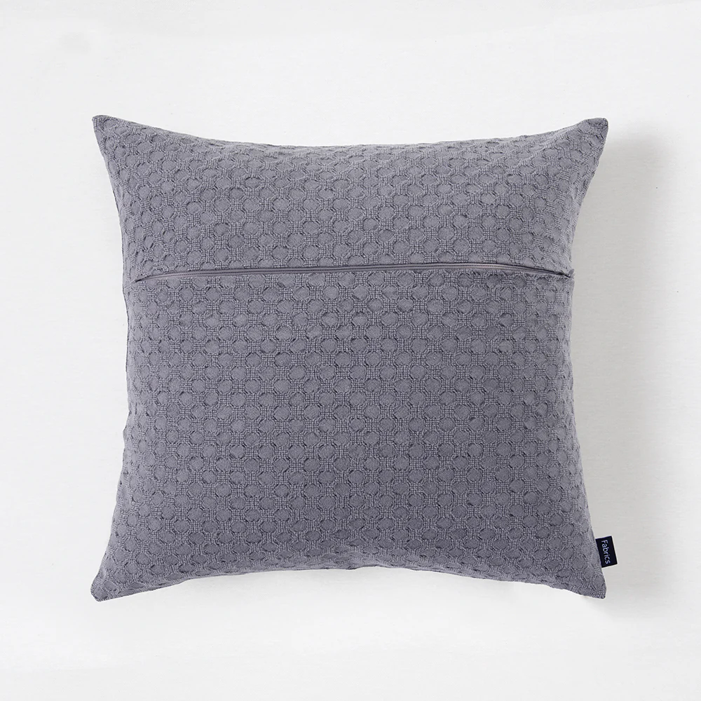 Cojín Jacquard Círculo 50x50cm Gris - Image 3