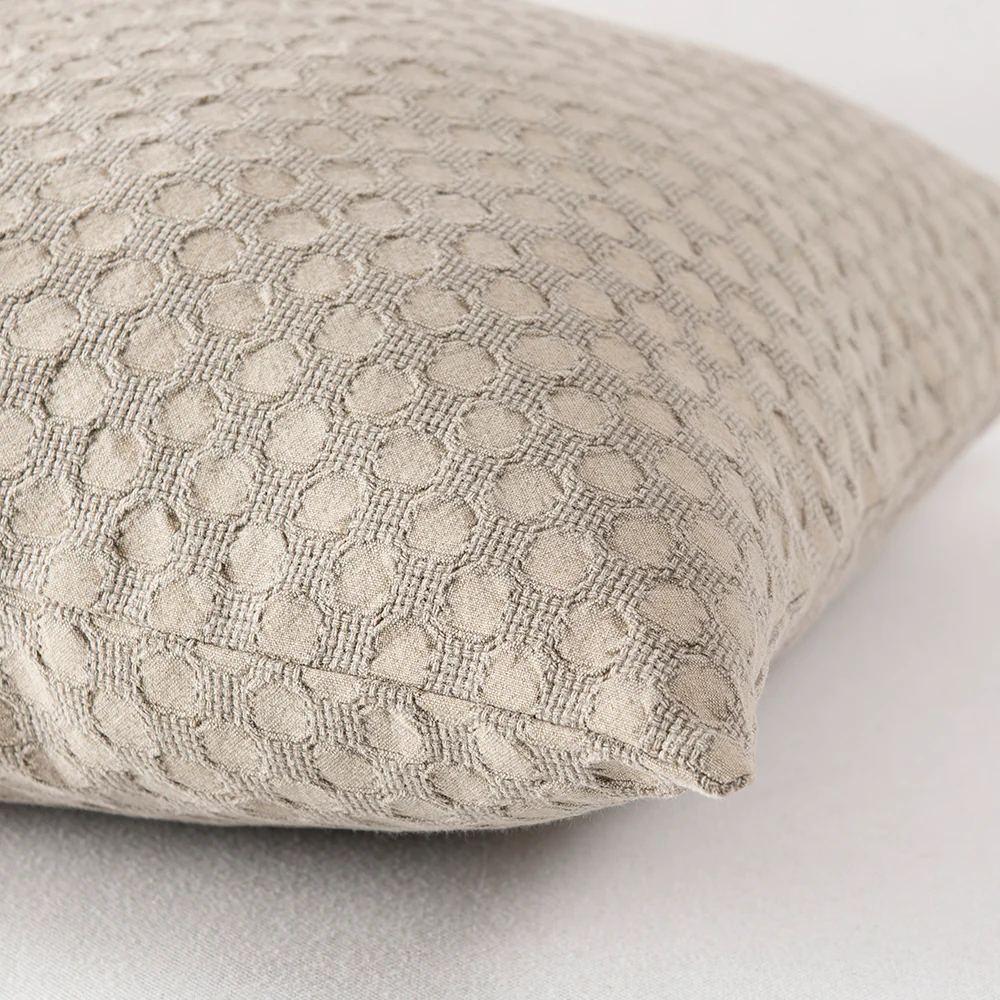 Cojín Jacquard Círculo 50x50cm Visón - Image 2