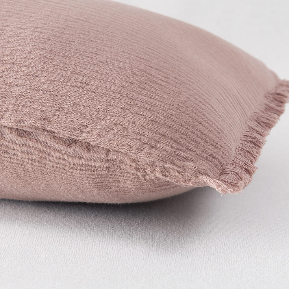 Cojín Muslin Flecos 30x60cm Terra - Image 2