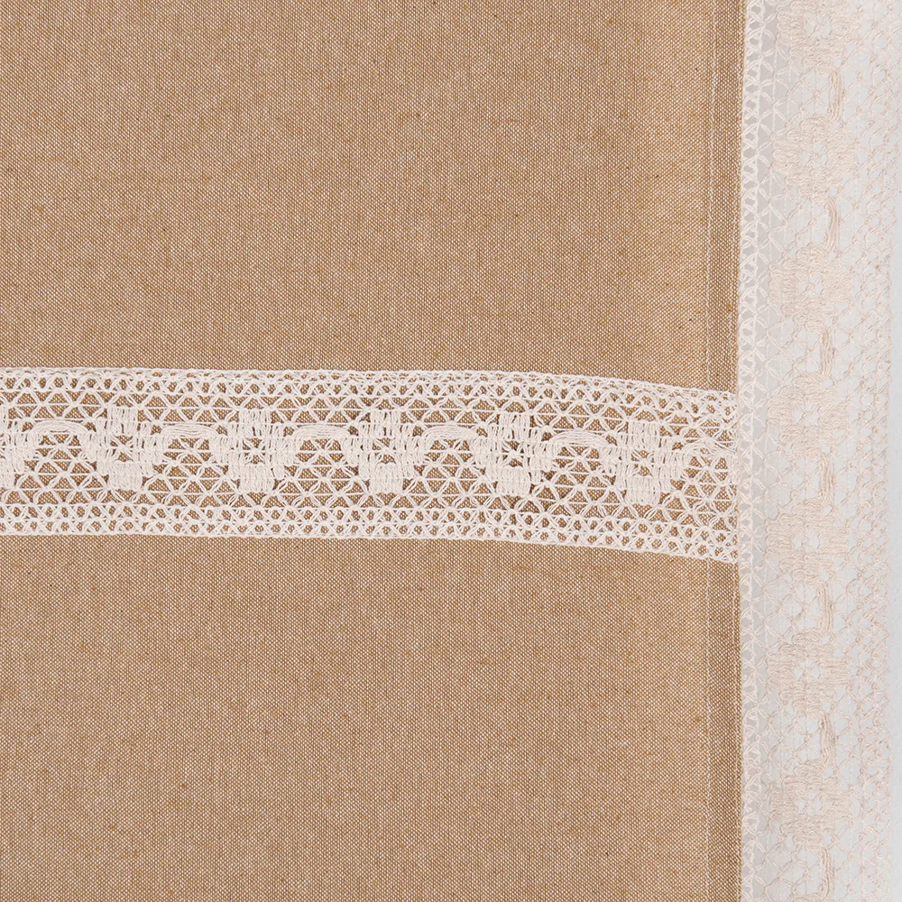 Cortina Baño Broderie Camel - Image 3