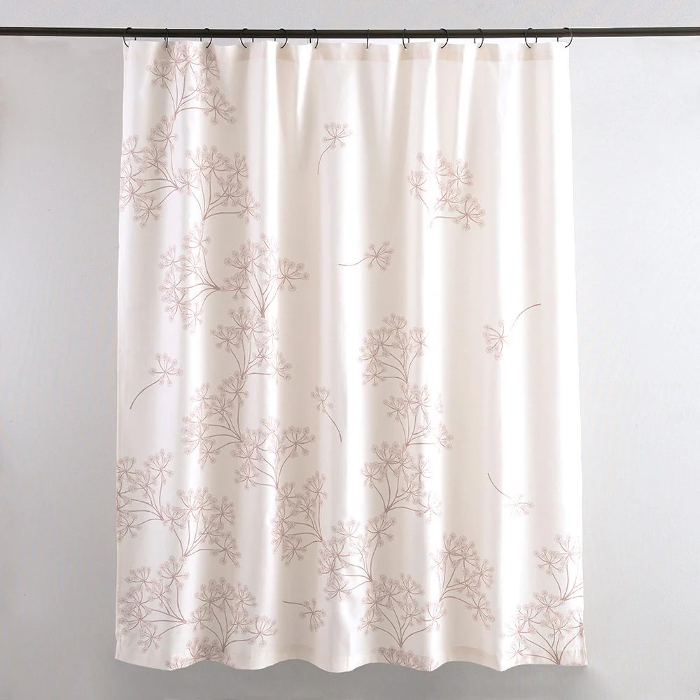Cortina Baño Estampada Jazmin Rosa - Image 4
