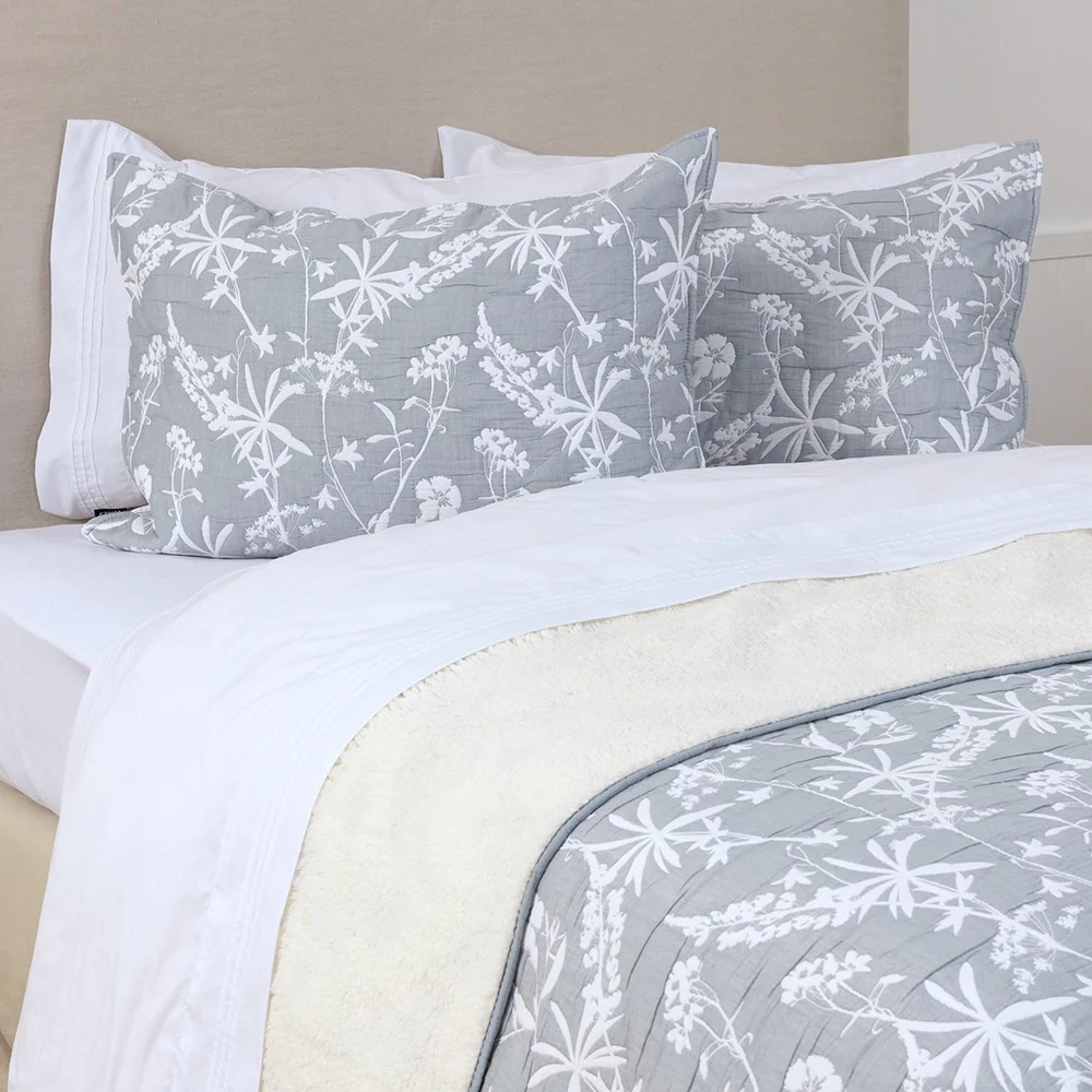 Cubrecama Jacquard Sherpa Herbal 2 Plazas Azul - Image 3