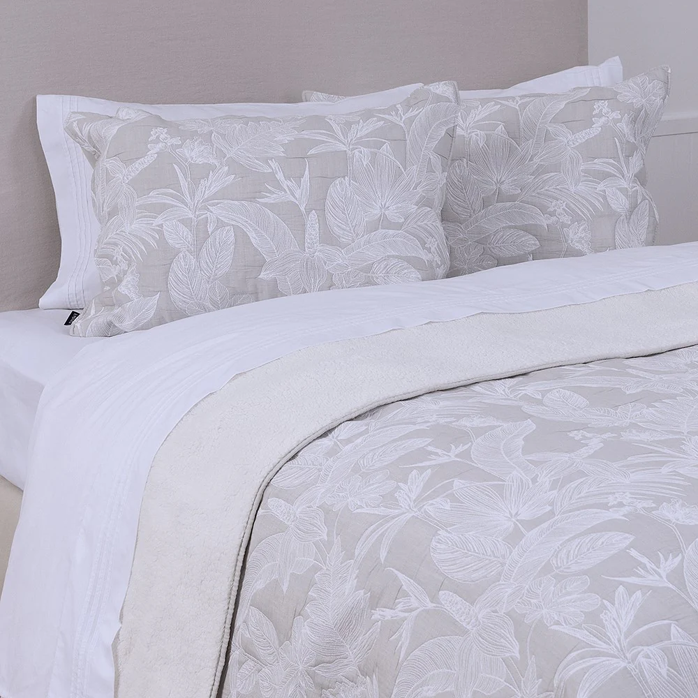 Cubrecama Jacquard Sherpa Lille King Perla - Image 3