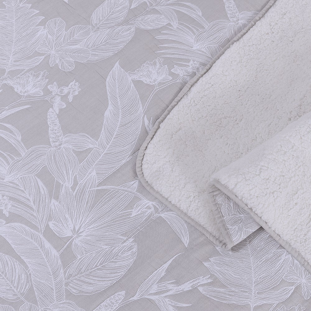 Cubrecama Jacquard Sherpa Lille King Perla - Image 4