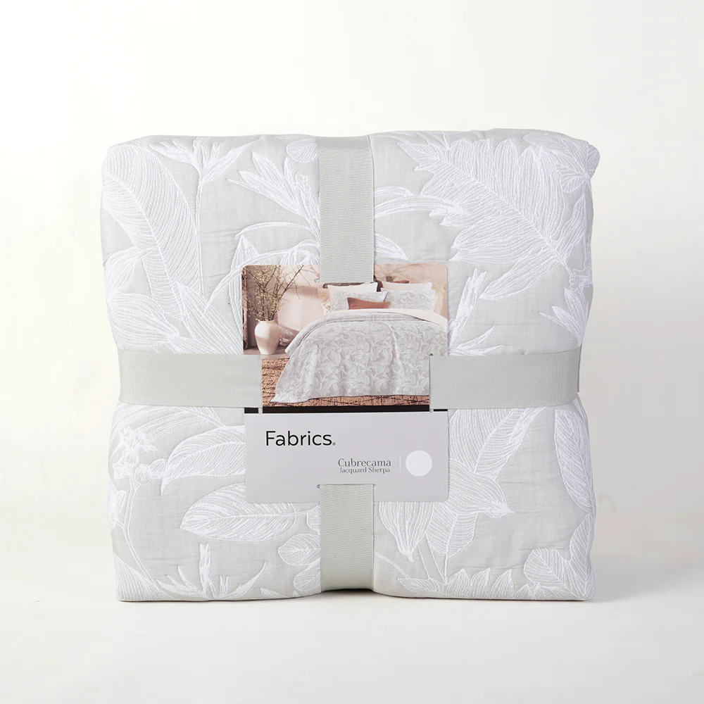 Cubrecama Jacquard Sherpa Lille King Perla - Image 6
