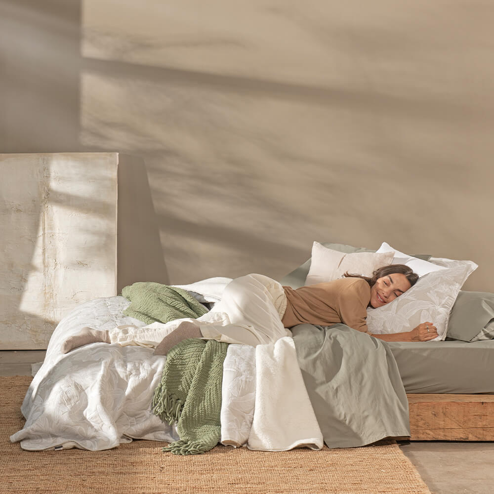 Cubrecama Jacquard Sherpa Lille King Perla - Image 8
