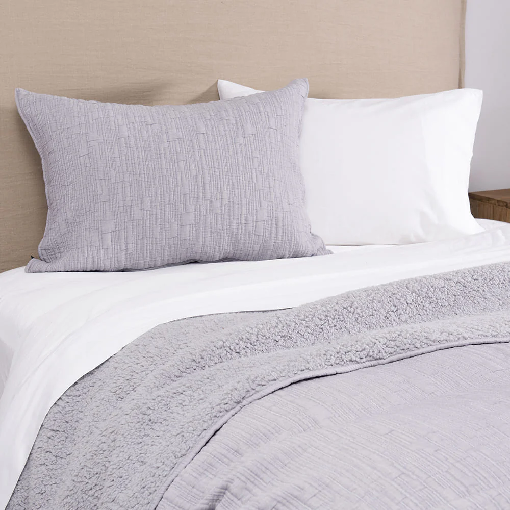 Cubrecama Jacquard Sherpa Tex 1.5 Plazas Gris - Image 3