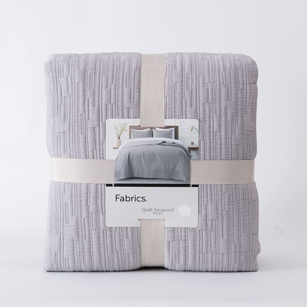 Cubrecama Jacquard Sherpa Tex 1.5 Plazas Gris - Image 4