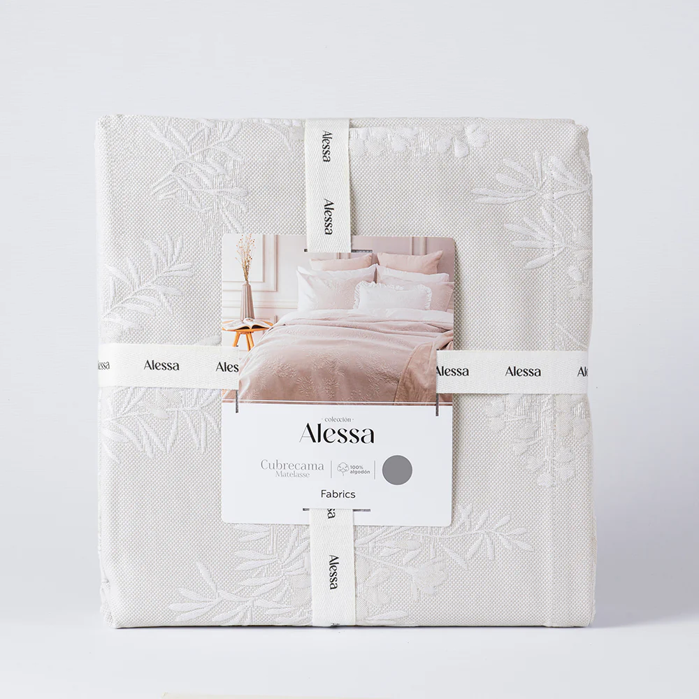 Cubrecama Matelasse Alina 1.5 Plazas Beige - Image 3