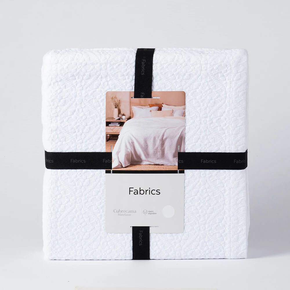 Cubrecama Matelasse Paris King Blanco - Image 3