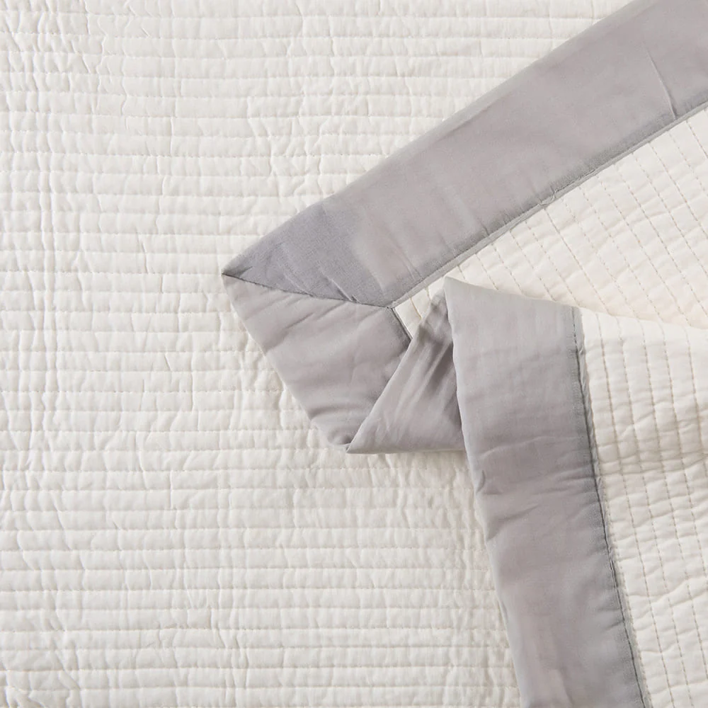 Cubrecama Quilt Borde Super King Gris - Image 3