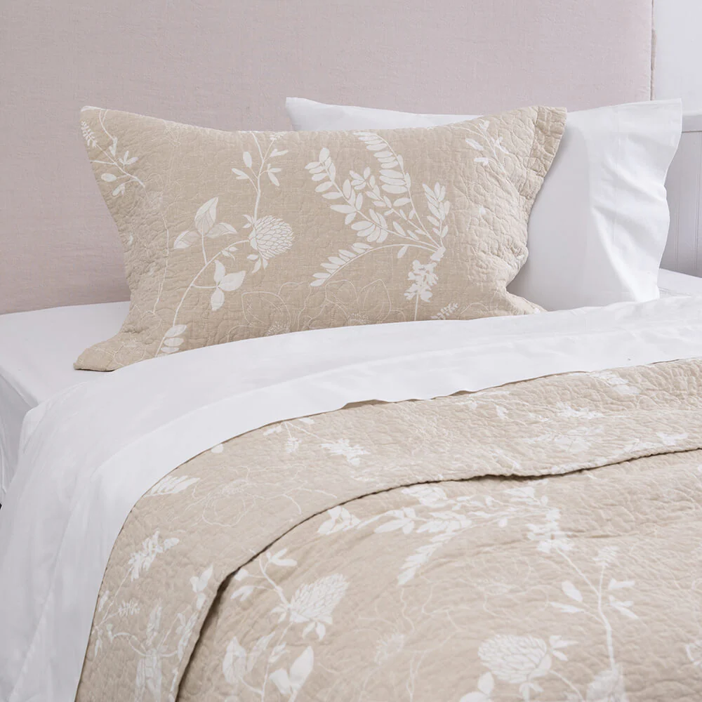 Cubrecama Quilt Estampado 1.5 Plazas Ana Beige - Image 2