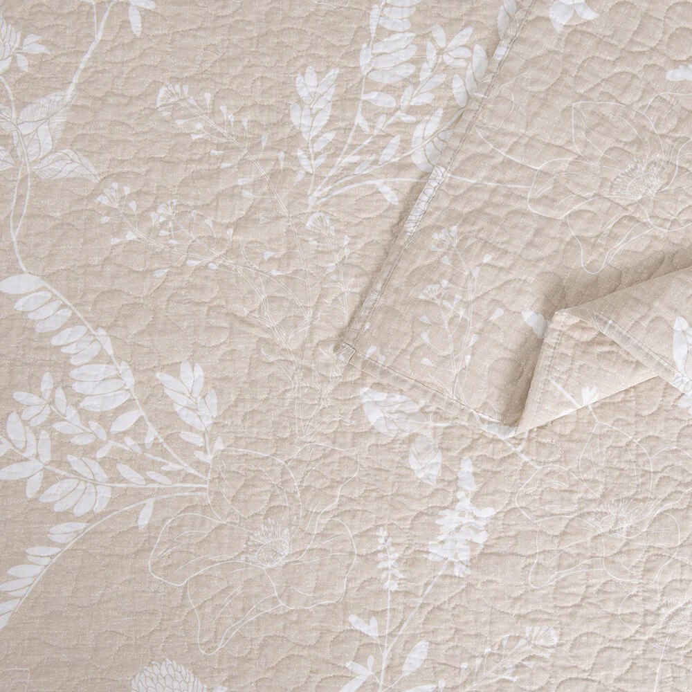 Cubrecama Quilt Estampado 1.5 Plazas Ana Beige - Image 3