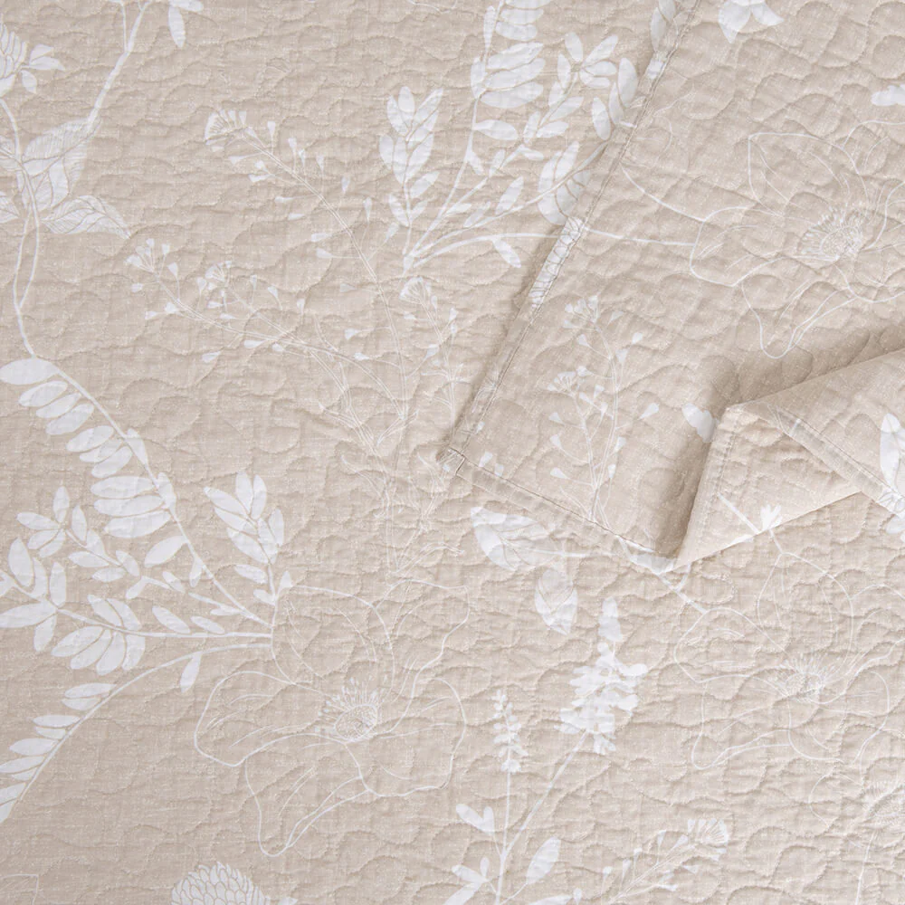 Cubrecama Quilt Estampado 2 Plazas Ana Beige - Image 3