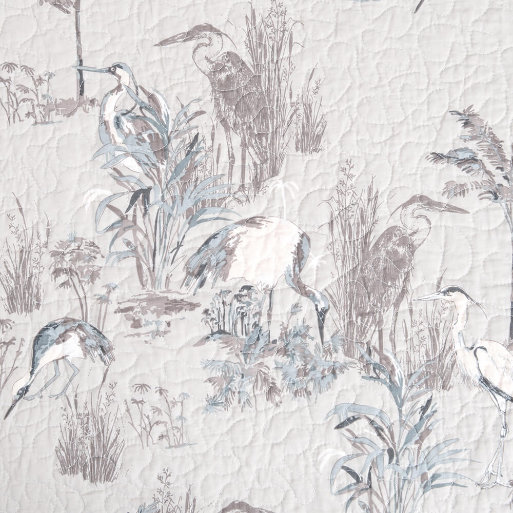 Cubrecama Quilt Estampado King Garza Taupe - Image 4