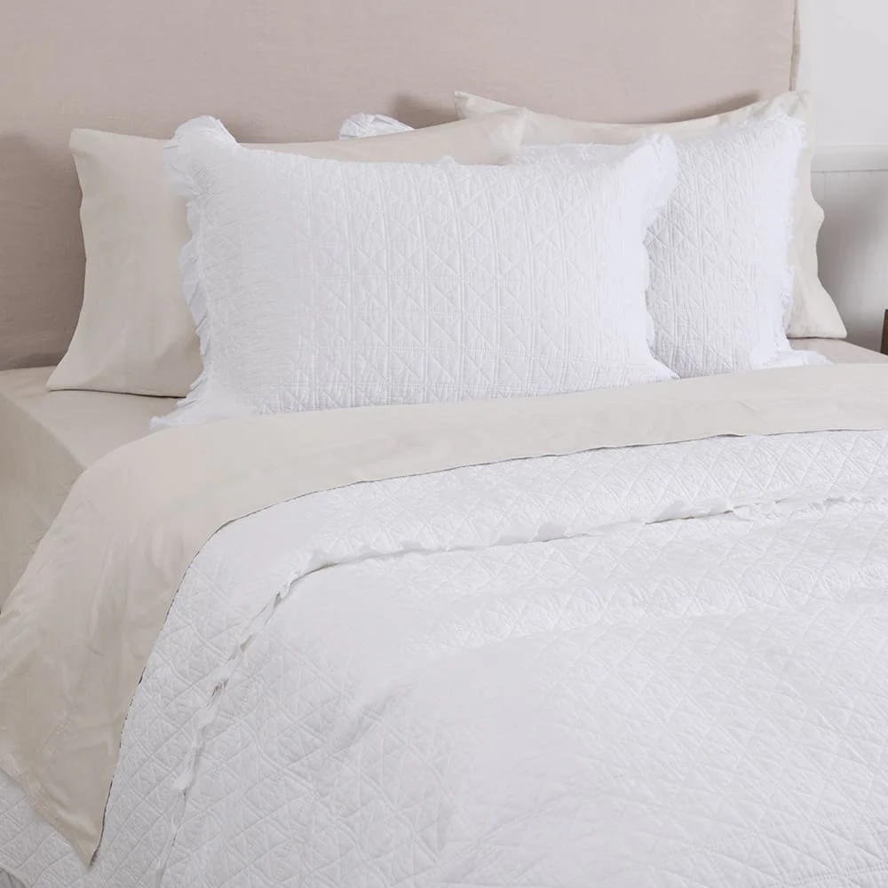 Cubrecama Quilt Florencia King Blanco - Image 2