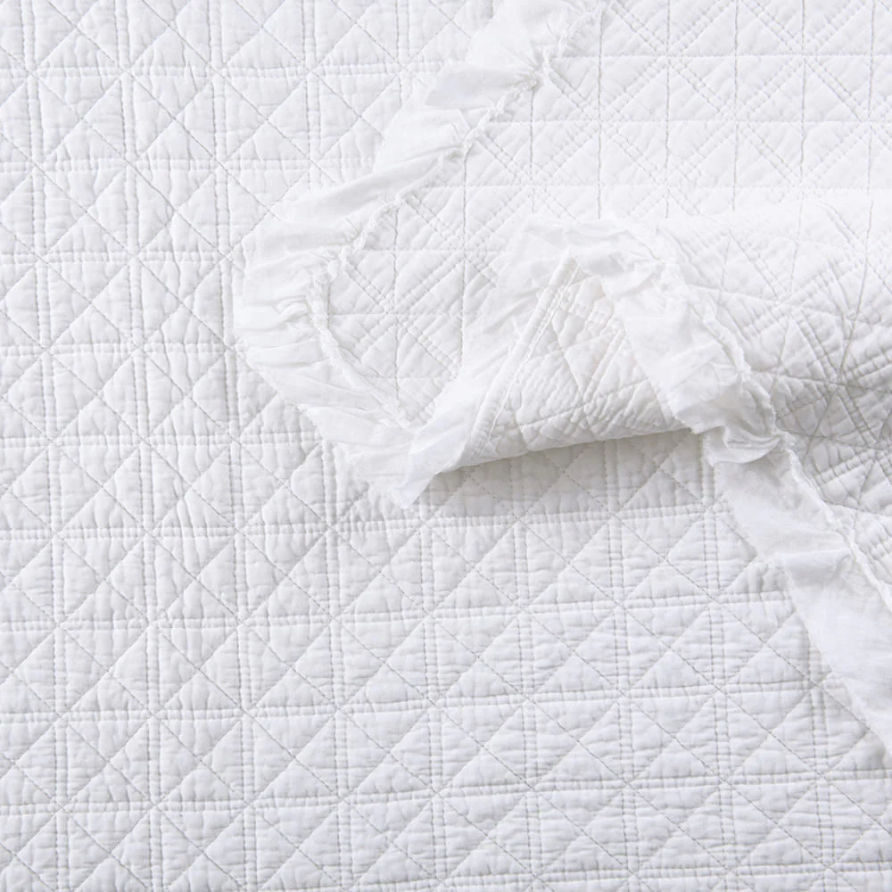 Cubrecama Quilt Florencia King Blanco - Image 3