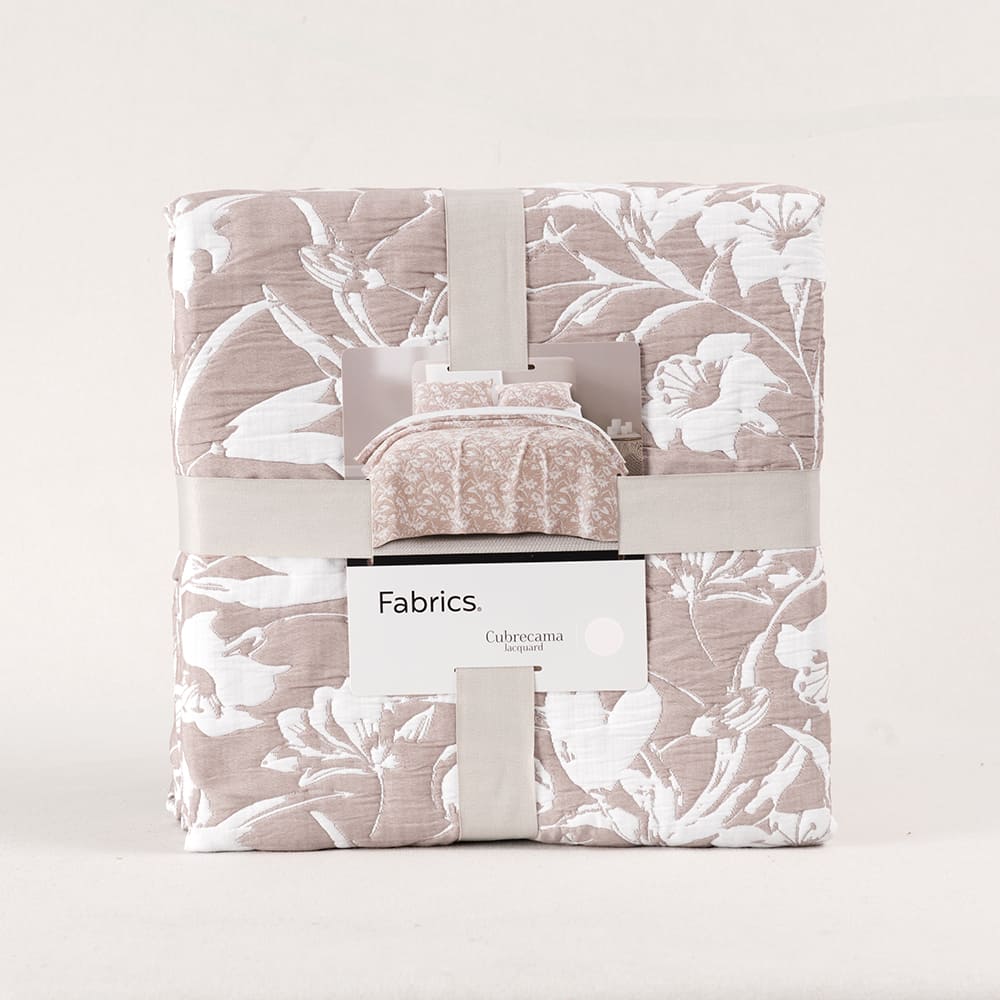 Cubrecama Quilt Jacquard Alicia 2 Plazas Malva - Image 4