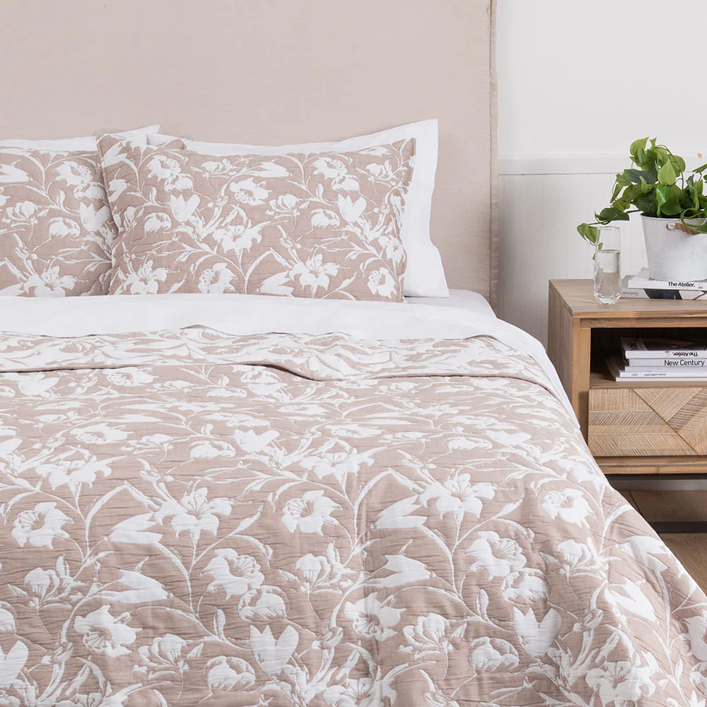 Cubrecama Quilt Jacquard Alicia Super King Malva