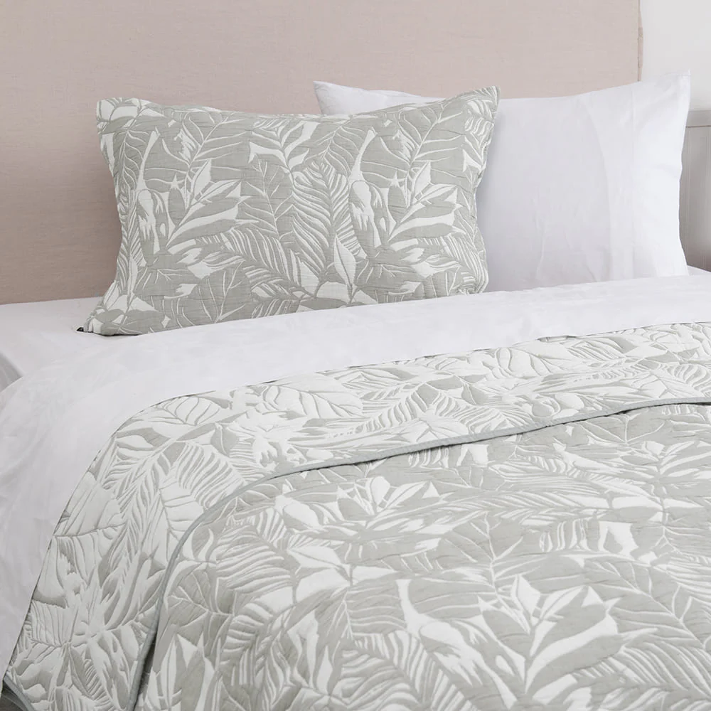 Cubrecama Quilt Jacquard Buzios 1.5 Plazas Verde - Image 2