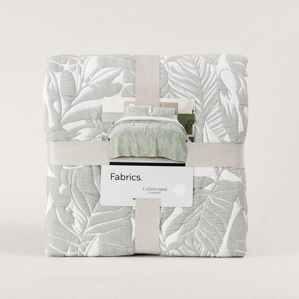 Cubrecama Quilt Jacquard Buzios 1.5 Plazas Verde - Image 4