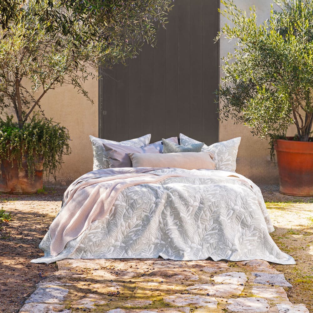 Cubrecama Quilt Jacquard Buzios Super King Verde - Image 2