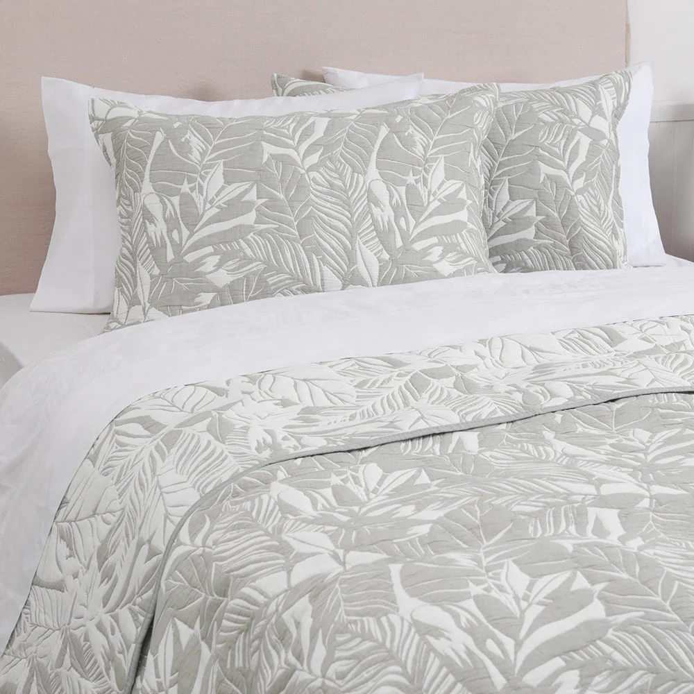 Cubrecama Quilt Jacquard Buzios Super King Verde - Image 3