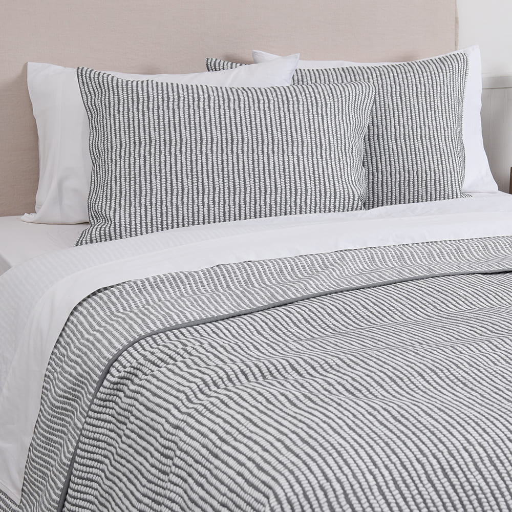 Cubrecama Quilt Jacquard Enzo 2 Plazas Gris - Image 2