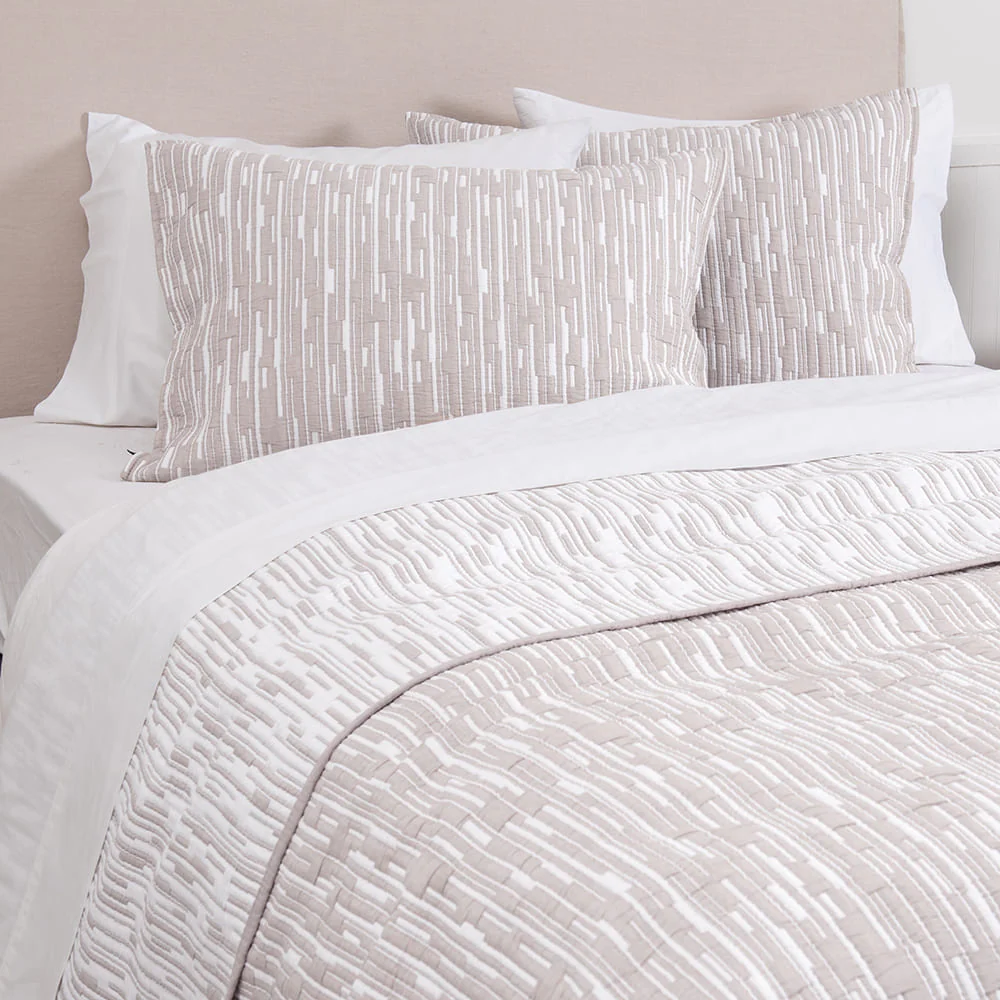Cubrecama Quilt Jacquard Lorenzo Super King Beige - Image 2