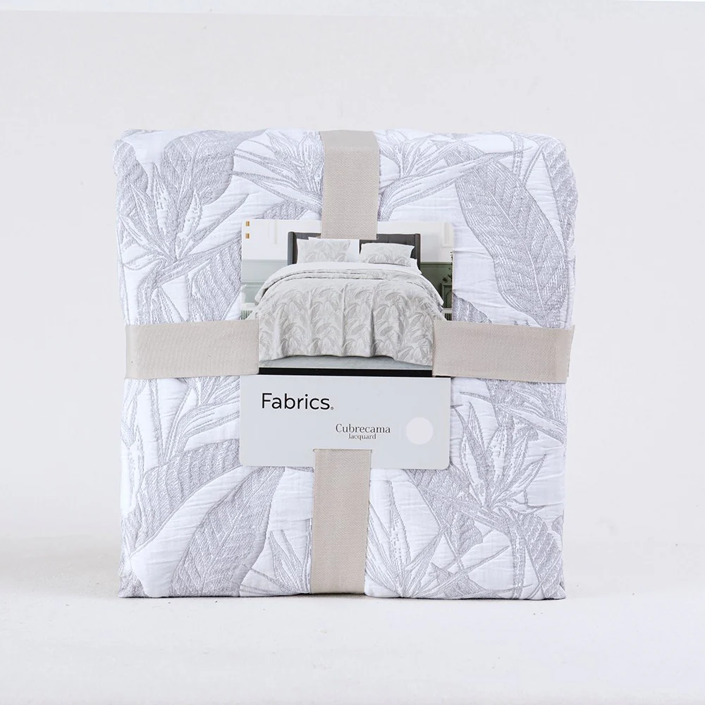 Cubrecama Quilt Jacquard Nino King Perla - Image 4