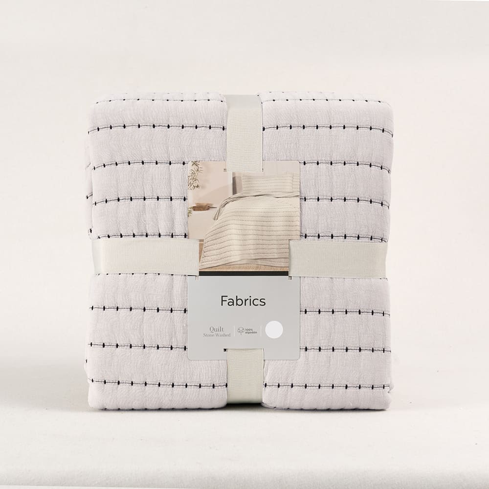 Cubrecama Quilt Lorenzo 1.5 Plazas Beige - Image 4