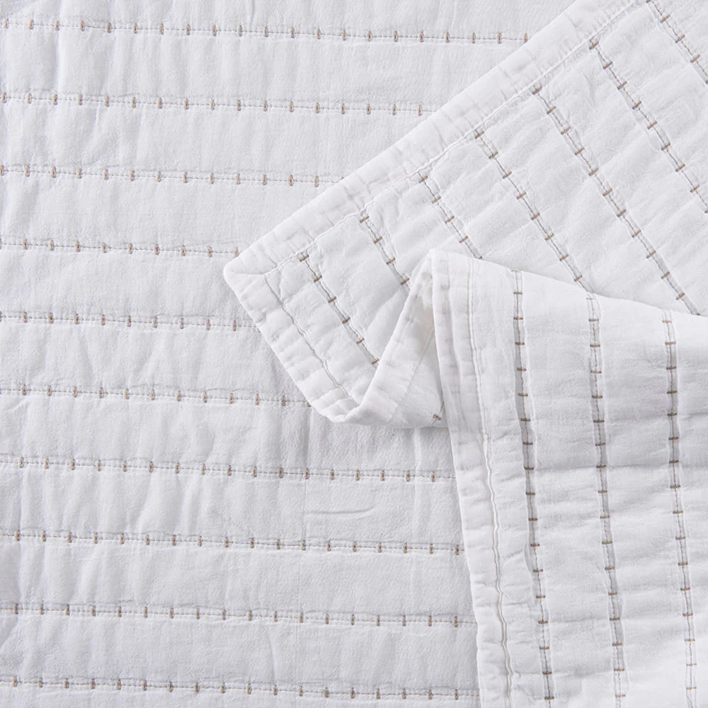 Cubrecama Quilt Lorenzo 1.5 Plazas Blanco - Image 3