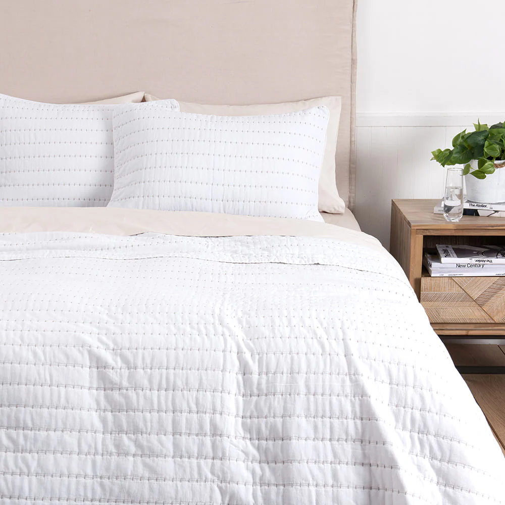 Cubrecama Quilt Lorenzo Super King Blanco