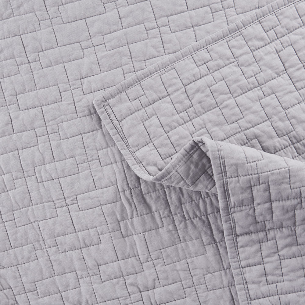 Cubrecama Quilt Mateo King Gris - Image 4