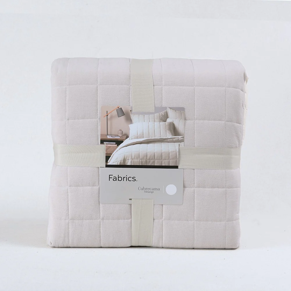 Cubrecama Quilt Oxford 1.5 Plazas Crudo - Image 4