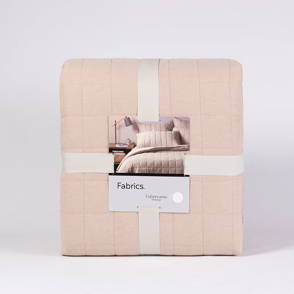 Cubrecama Quilt Oxford King Beige - Image 5