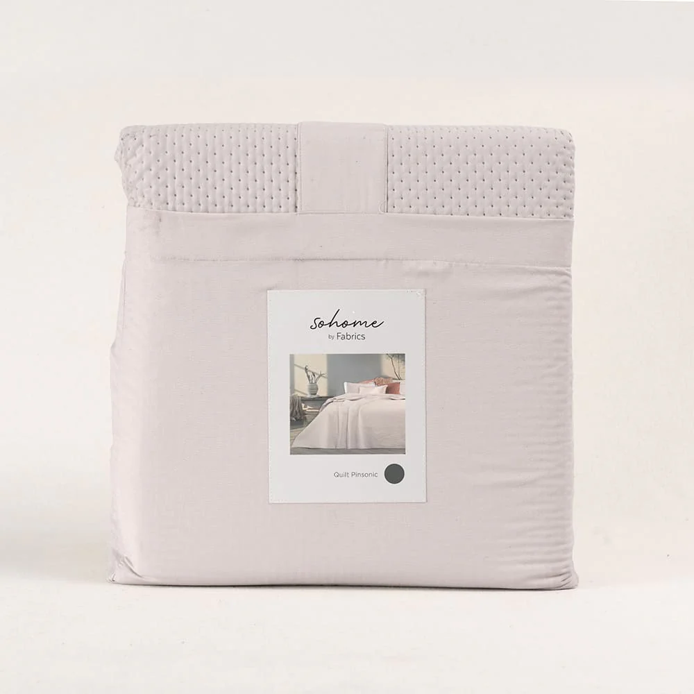 Cubrecama Quilt Pinsonic King Beige - Image 5