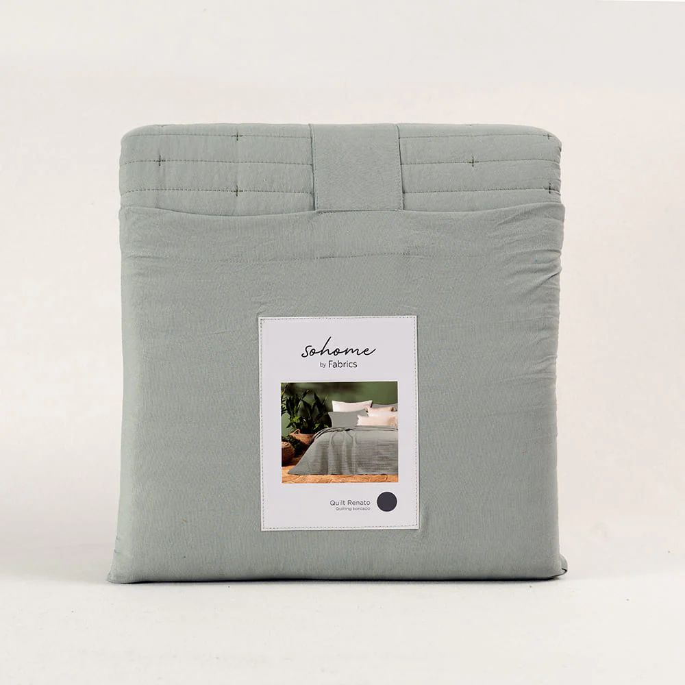 Cubrecama Quilt Renato 2 Plazas Verde - Image 4