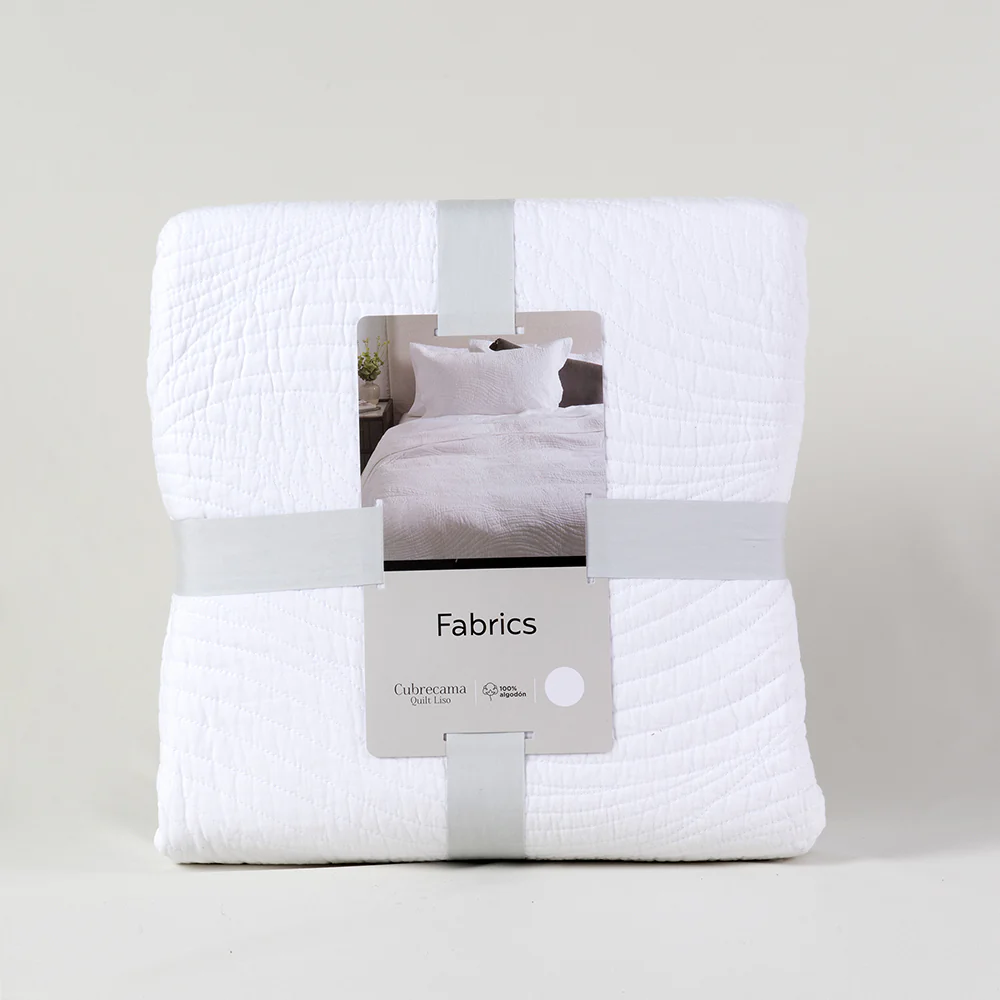 Cubrecama Quilt Slate King Blanco - Image 5