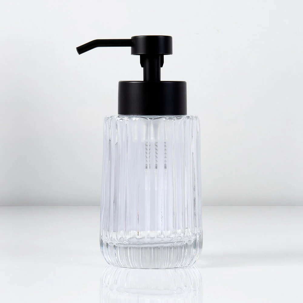 Dispensador Espuma Vidrio Negro