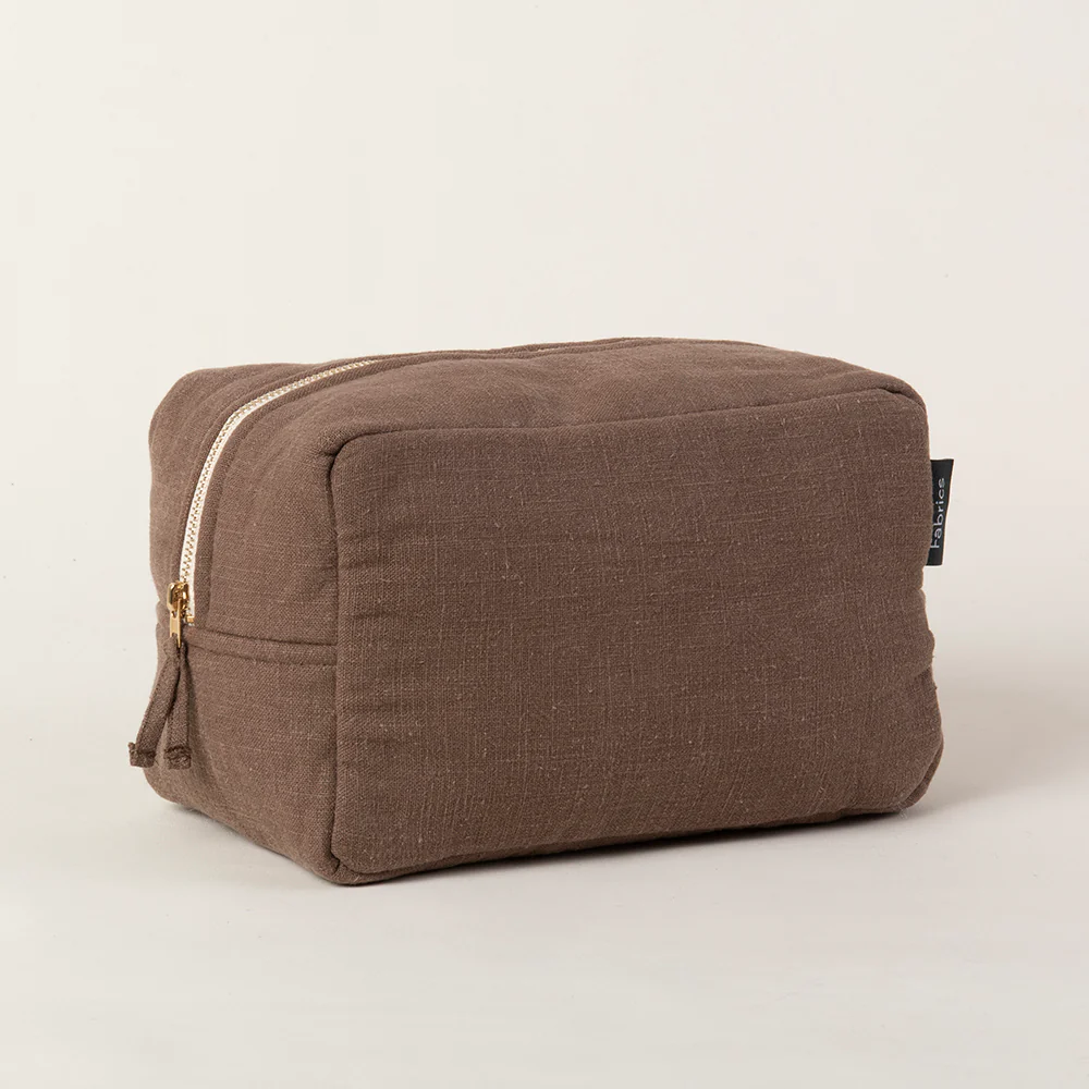 Estuche Lino Café