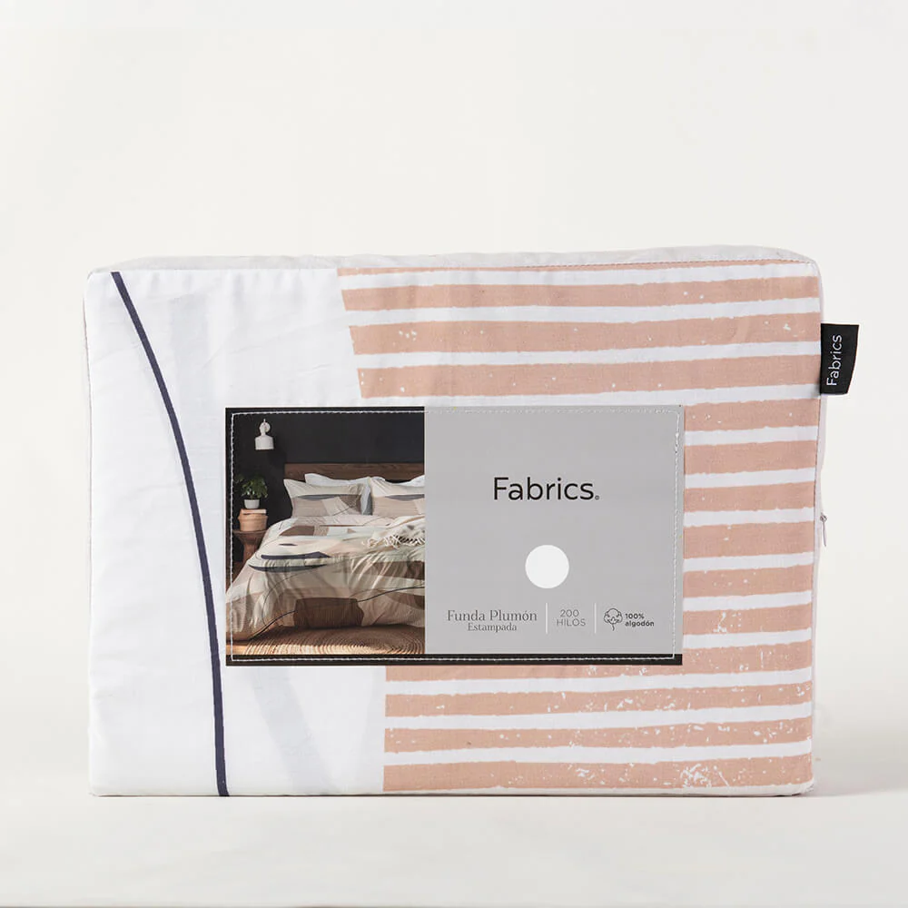 Funda Plumón Estampada Brosse 2 Plazas Camel - Image 5