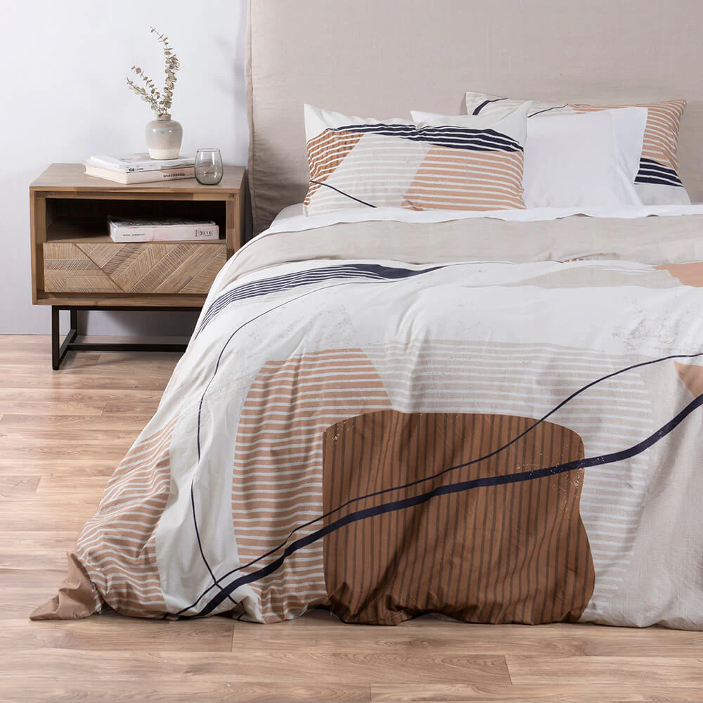 Funda Plumón Estampada Brosse King Camel - Image 3