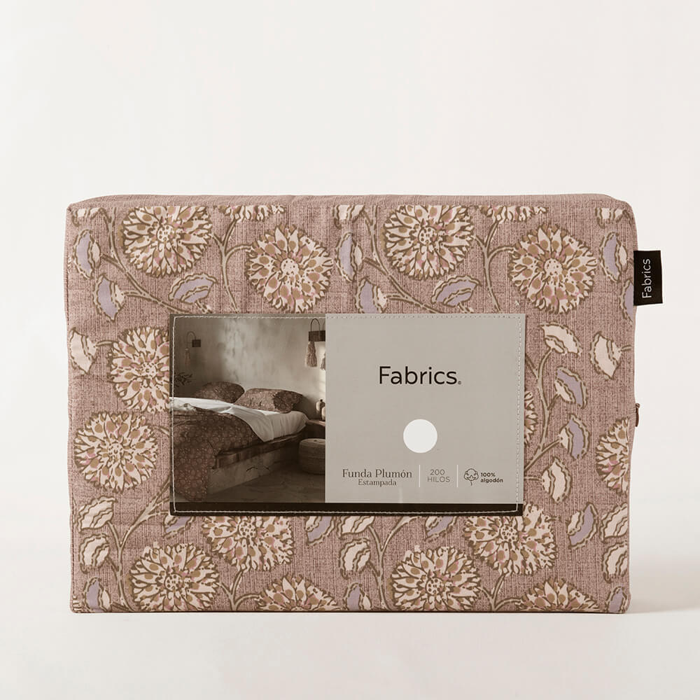Funda Plumón Estampada Girasoles 1.5 Plazas Caramelo - Image 5