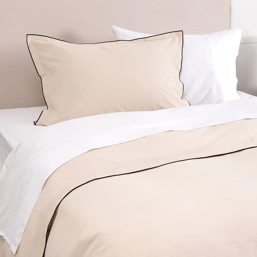 Funda Plumón Frame 1.5 Plazas Beige - Image 2