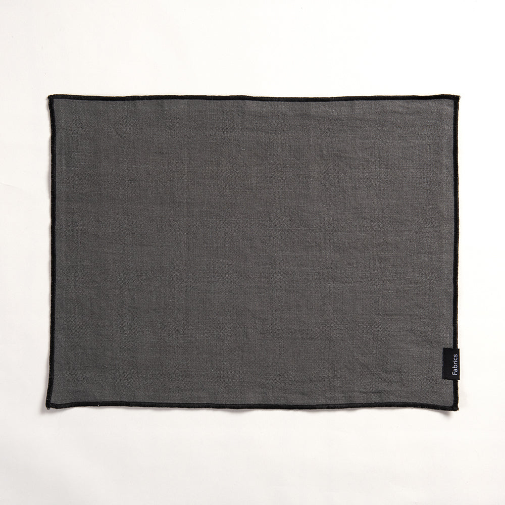 Individual Lino Isa 35x45cm Gris - Image 2