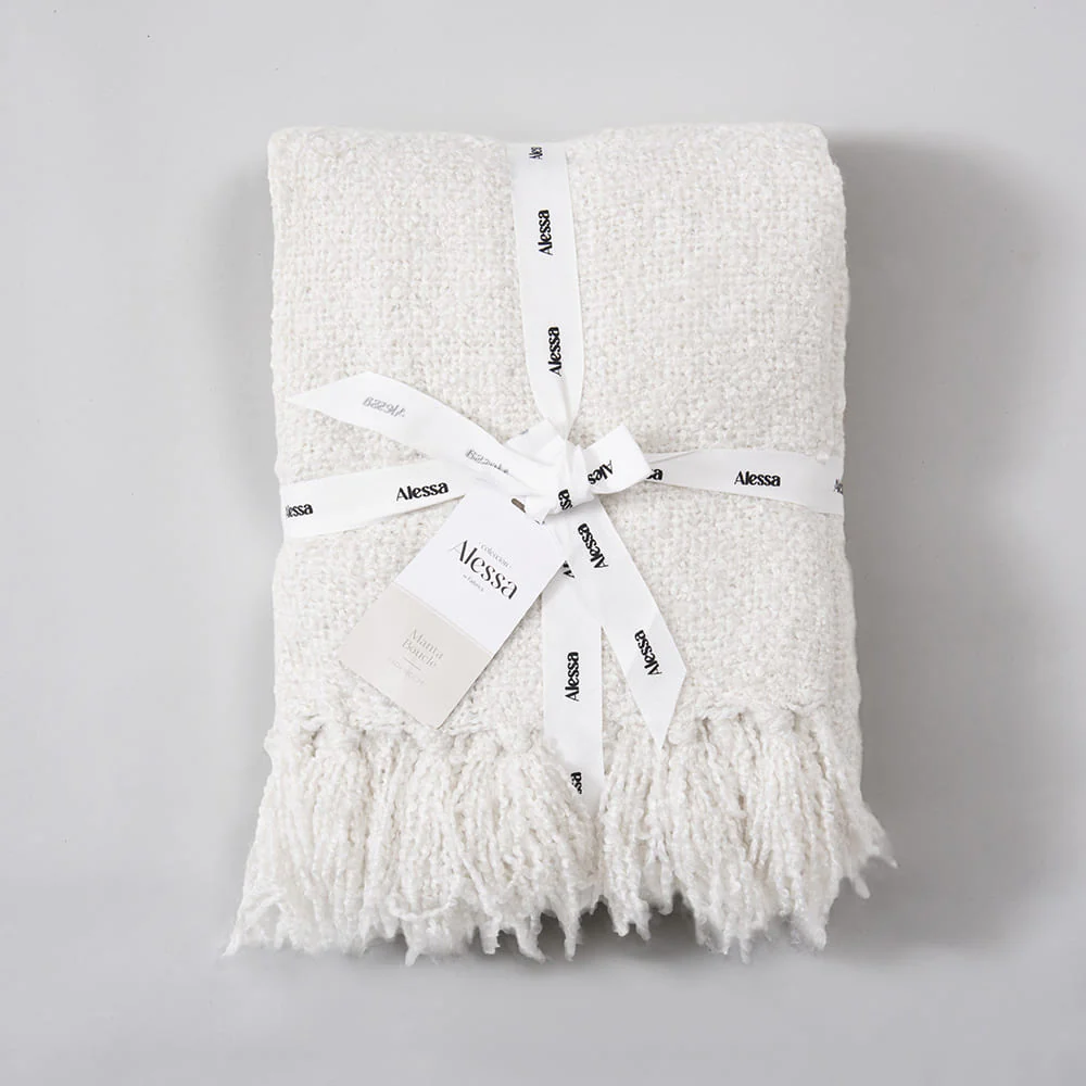 Manta Boucle Blanco